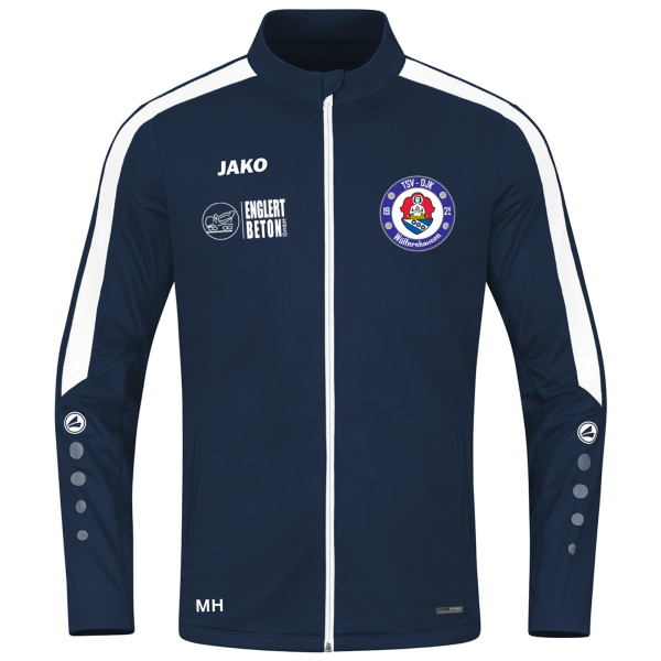 Jacke marine mit Logo und Initialen