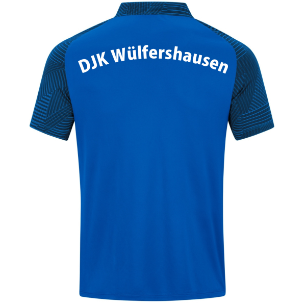 Polo blau mit Logo und Initialen