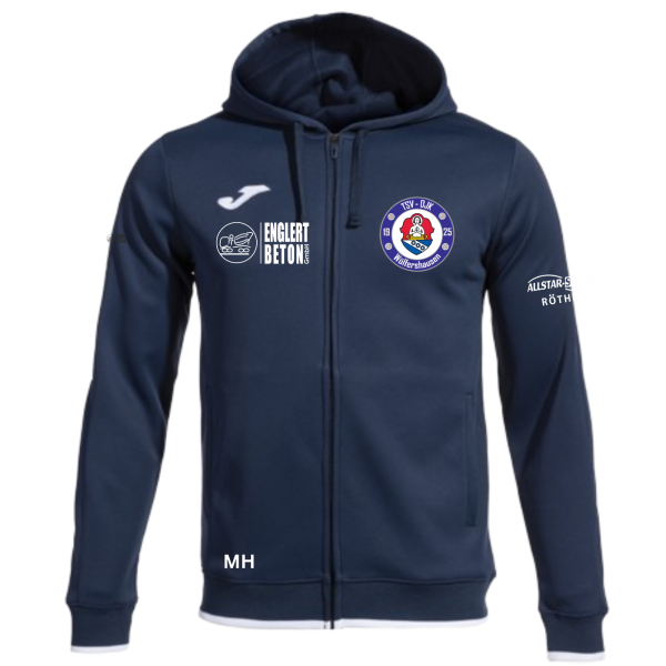 Kapuzenjacke mit Logo und Initialen