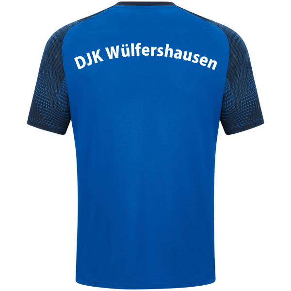 T-Shirt blau mit Logo und Initialen