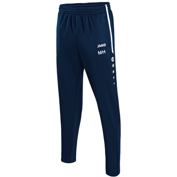 Hose blau mit Initialen
